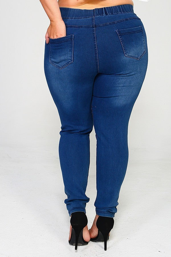 Skinny Distressed Jegging